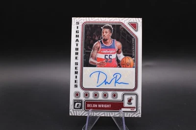 Óptica Panini Donruss 2023-24 - Serie Signature Delon Wright #SS-WGT automática Foto 1 de 2
