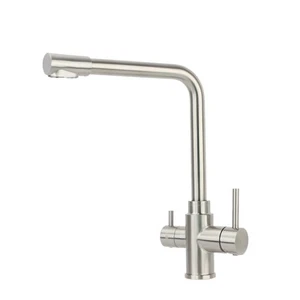 Hommix Sasani Brushed 304 Stainless Steel 3-Way Tap (Triflow Filter Tap) - Picture 1 of 8