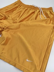 Vintage Nike Dazzle Shorts Mens XXL Navy Yellow Athletic Swoosh Shimmer Gym Y2K - Picture 1 of 9