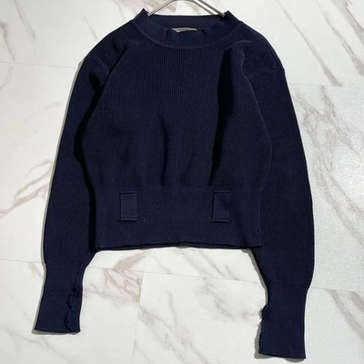 Suéter Issey Miyake Años 80 Archivo Tejido Azul Marino M Para Hombre De Colección Algodón Buen Estado Foto 1 de 4