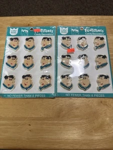 Flintstones 1994 Cake Mate Süßigkeiten Dekorationen 2 versiegelte Pakete Fred Feuerstein - Bild 1 von 9