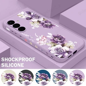Funda Para Samsung Galaxy A56 A16 A05s A15 S25 S24 S23 S22 Rosa Flor Cubierta Suave - Imagen 1 de 19
