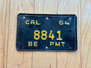 1964 California Board of Equalization Permit Nummernschild - Bild 1 von 4