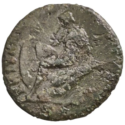 Roman Imperial AE As Antoninus Pius Britannia Mourning Mint In Britain? 16Q - Image 1 of 2