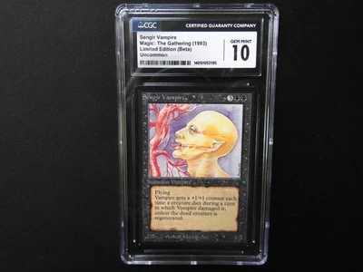 Sengir Vampire CGC 10 GEM MINT [Limited Edition Beta] Mtg Free Priority Mail! - Image 1 of 2