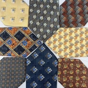 Lote de 8 corbatas Ermenegildo Zegna para hombre 100 % seda de diseñador hechas en Italia 3,5” X 60” - Imagen 1 de 5