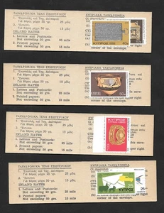 Cyprus Booklets Cyprina 4 Different All Good (R190) - Picture 1 of 2