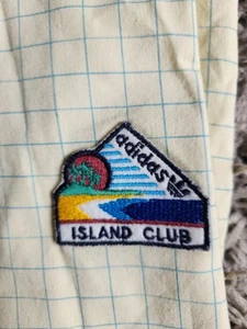 True Vintage Adidas Island Club Beach Shirt Size Medium 80s Early 1980s - Picture 1 of 7
