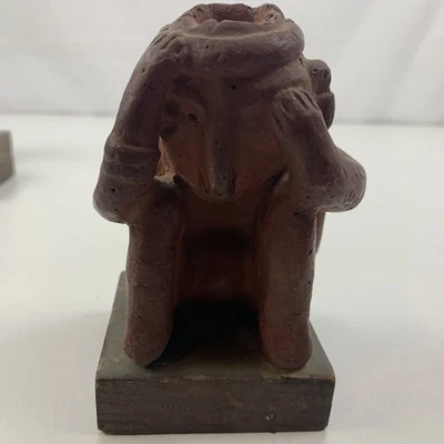 Schering Etrafon PORTRAIT OF DEPRESSION Sitting Figure, Mexico - Pharma Advert M - Image 1 of 4