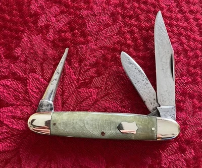 Navaja de bolsillo Old Winchester, 3036, patrón de ganado ligero, 1919-1940 Foto 1 de 4