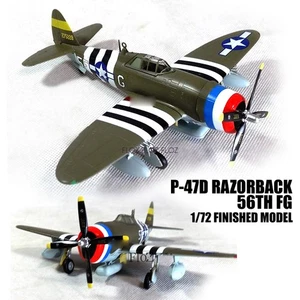 Segunda Guerra Mundial P-47D Razorback 56th FG 8th AF para avión USAAF 5F-G 1/72 para modelo Easy - Imagen 1 de 11