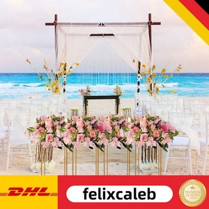 Centro de mesa de boda con soporte de flores doradas FlowerStand soporte de flores para bodas - Imagen 1 de 14