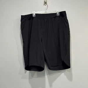 Lands End Swim Shorts Women's Plus Size 24 W Solid Black Lined Pockets Pull On - Picture 1 of 5