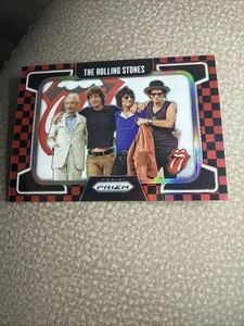 Panini Prizm The Rolling Stones #86 2025 negro rojo a cuadros Prizm paralelo/179 - Imagen 1 de 4
