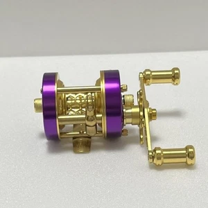 Mingyang W300 Purple Gold Left Handle for Abu Ambassadeur Baitcasting Reel - Imagen 1 de 3
