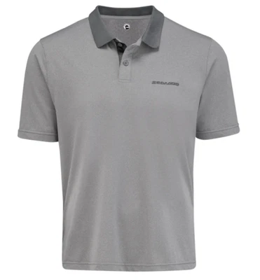 OEM SEA-DOO Men's Short Sleeve Tech Polo Shirt HEATHER 2X-LARGE 4544821427 - Image 1 of 4