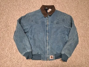 Chaqueta de Trabajo Retro Vintage Años 90 Verde Carhartt Santa Fe Cremallera - Imagen 1 de 11