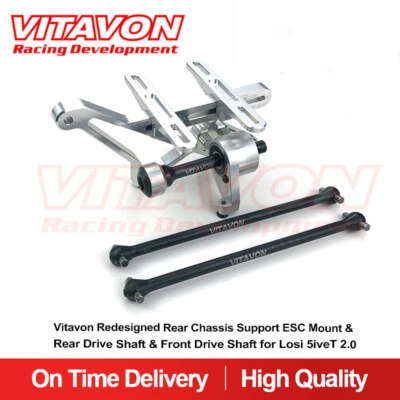 Vitavon Rear Chassis Support ESC Mount Front Rear Drive Shaft For Losi 5T 2.0 - Image 1 of 4