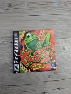 Frogger 2 Swampys Revenge (Sony PlayStation PS1 2000 Hasbro) solo manual sin disco - Imagen 1 de 2