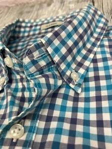 J. Crew klassische Langarmtasche 2-lagig 100 % Baumwolle kariert Herren Gr. M - Bild 1 von 9