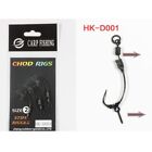 Anti Tangle Spinner Rig Barbed Hooks Carp Fishing Ronnie Rigs 3Pcs Pack