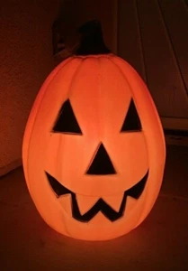 VTG Halloween Blow Mold Pumpkin 21" Lighted Yard Decor General Foam Plastics - Picture 1 of 8