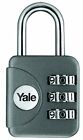 YP1 28 121 1G Combination Travel Padlock Grey 28mm Pack Of 1 Suitable For Trave