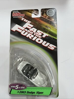  1:64 Racing Champions Fast & Furious 2003 Dodge Viper Silver - Image 1 of 3