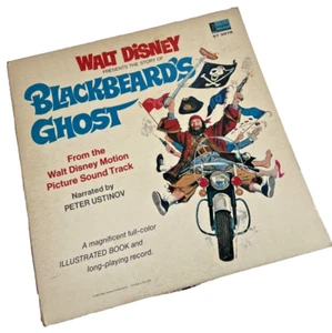 WALT DISNEY BLACKBEARD’S GHOST Record Album LP w/ COLOR BOOK -F - Imagen 1 de 13