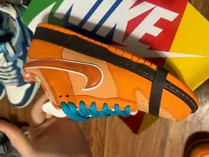 Size 9.5 - Nike Concepts x Dunk SB Special Box Low Orange Lobster - Picture 1 of 6
