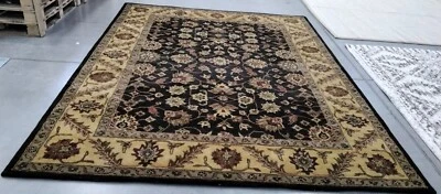 BLACK / GOLD 8'-3" X 11' Broken Thread Rug, Reduced Price 1172745311 GJ250D-9 - Image 1 of 4
