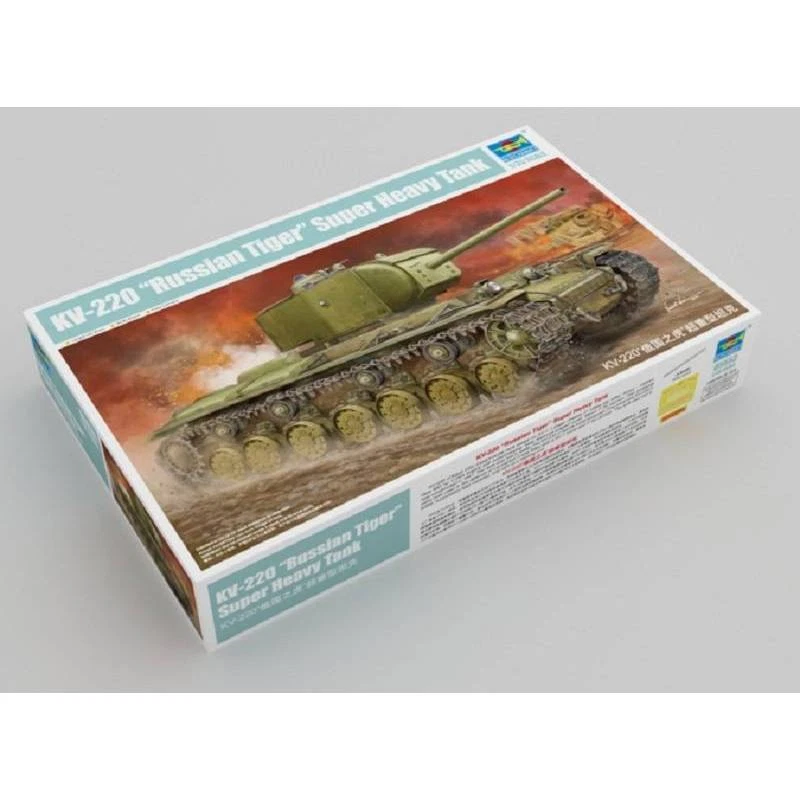 Modello Carro Armato Super Pesante RUSSIAN TIGER KV-220 Trumpeter 05553 1/35 - Immagine 1 di 1