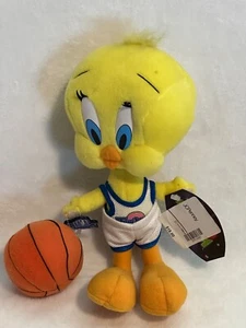 Vintage Applause 1996 Space Jam Tweety Bird Plush 10" Toon Squad Basketball RARE - Picture 1 of 4