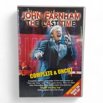 John Farnham The Last Time Complete & Uncut  DVD Region ALL PAL - Image 1 of 4