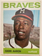 1964 Topps #300  Hank Aaron Milwaukee Braves VG