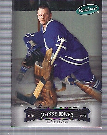 2006-07 Parkhurst Maple Leafs Hockey Card #21 Johnny Bower