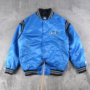 Vintage Starter Boys Blue Orlando Magic Basketball NBA Satin Jacket Size M 12-14 - Picture 1 of 14
