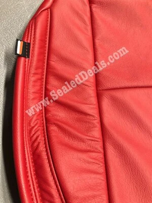 Cubiertas de repuesto de asiento de cuero rojo cupé Chevy Camaro 2010-2015 Foto 1 de 4