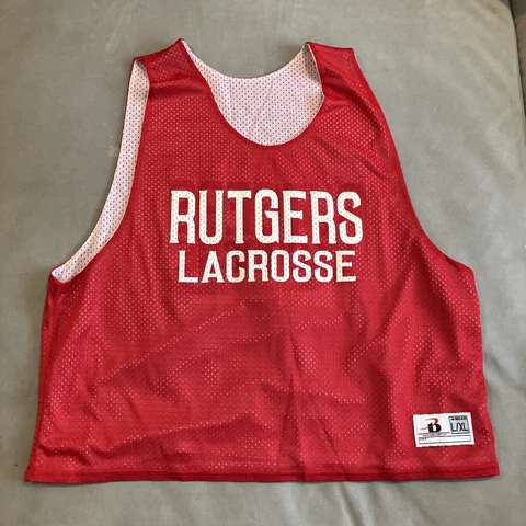 Rutgers Scarlet Knights Lacrosse - Reversible Jersey / Pinnie - #16 - Men’s L/XL Cover