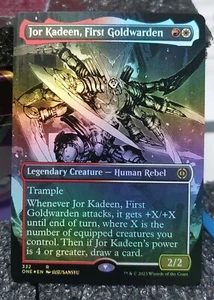 Jor Kadeen, First Goldwarden 332 Foil Borderless Phyrexia All Will Be One MTG  - Picture 1 of 2