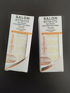 Sally Hansen SALON EFFECTS Nail Stickers 18 Nail Tabs 130 THREAD LIGHTLY -2 Pack - Picture 1 of 2