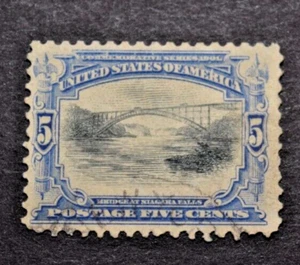 1901 US Stamp Scott #297 - 5 Cent - Pan American Issue - Used/NG/LH/VF - Picture 1 of 2