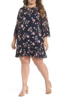 Eliza J Bell Sleeve Shift Dress (size 22W)  - Image 1 of 3