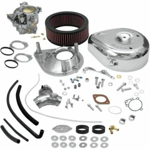 Kit completo de filtro de aire carburador de carbohidratos S&S Super E Harley - Imagen 1 de 1