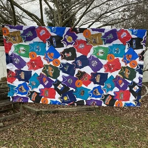 VTG NBA Teams Logos Window Valance Treatment Face Fabric Basketball USA 84x63” - Picture 1 of 6