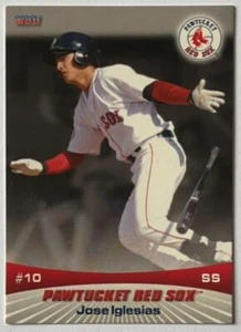 JOSE IGLESIAS, RARE ! 2011 PAWTUCKET RED SOX MINOR LEAGUE CARD, WOW ! - Picture 1 of 1