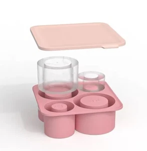 Ice Cube Mould Tray fits 1.18L Stanley and similar 40oz Tumbler in Pink Silicone - Picture 1 of 15