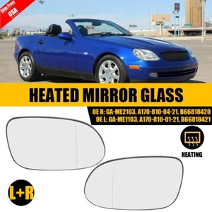Mirror Glass Replacement Heated w/ Backing Left & Right for Mercedes-Benz CLK55 - Picture 1 of 12