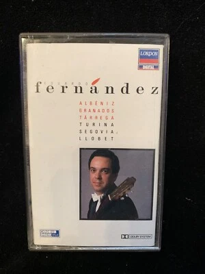EDUARDO FERNANDEZ guitar Albeniz Granados Turina etc LONDON CASSETTE TAPE 1987 - Image 1 of 4