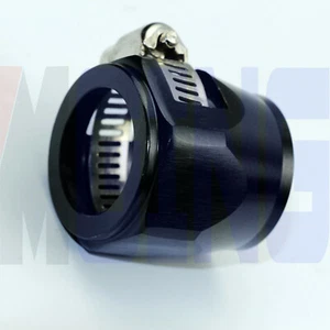 16mm AN6 6AN Oil Fuel Gas Hose Line Clamp Finisher HEX HEX-6 BK - Picture 1 of 6